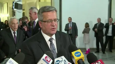 Bronisław Komorowski na premierze "Wałęsa. Człowiek z nadziei"