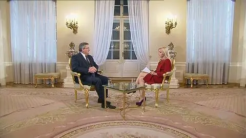 Bronisław Komorowski ocenił postępy śledztwa smoleńskiego (TVN24)