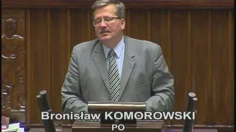 Bronisław Komorowski (PO) PiS przegrywa na włąsne życzenie