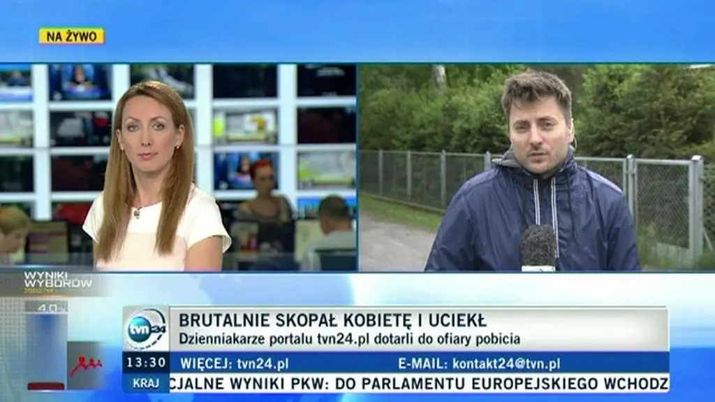Brutalnie skopał kobietę i uciekł