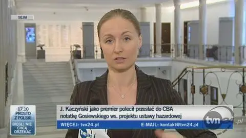 Brygida Grysiak o notatce Gosiewskiego