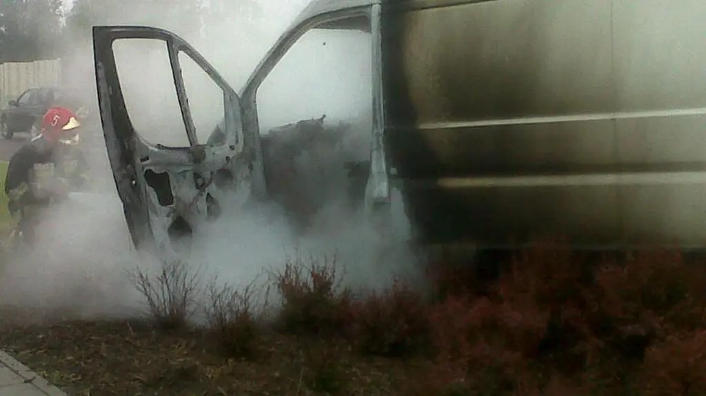 Bus płonął na obwodnicy