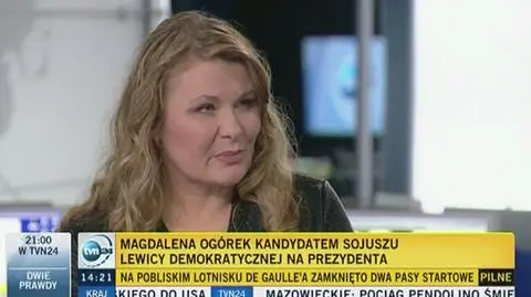 "Była już najwyższa pora, żeby postawić kropkę nad i - tak, mamy kandydatkę"