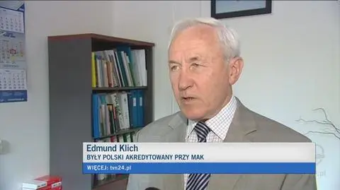 Były akredytowany przy MAK Edmund Klich (TVN24)