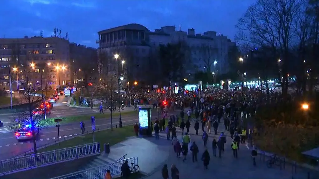 Były szef PKW Wojciech Hermeliński przemawiał na demonstracji w Warszawie