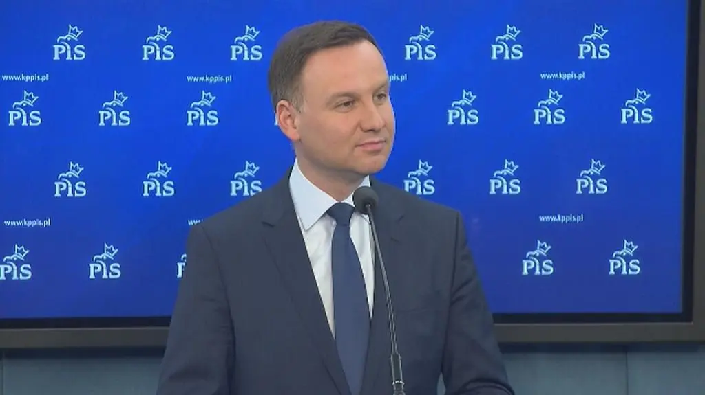 Cała konferencja prasowa kandydata PiS na prezydenta