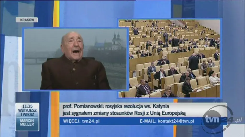 Cała rozmowa z profesorem Pomianowskim (TVN24)