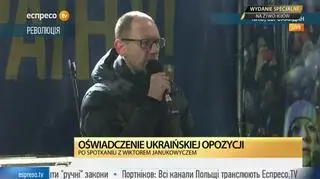 Całe przemówienie Arsenija Jaceniuka na Majdanie