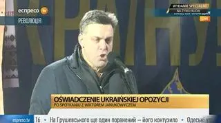 Całe przemówienie Ołeha Tiahnyboka na Majdanie