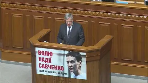 Całe wystąpienie Bronisława Komorowskiego 