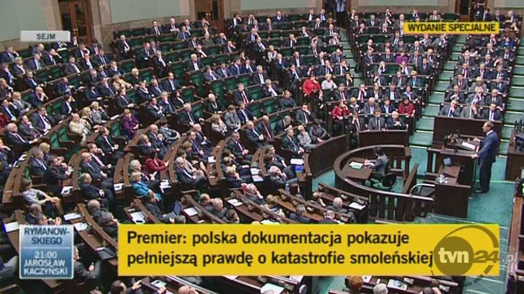 Całe wystąpienie premiera przed Sejmem (TVN24)