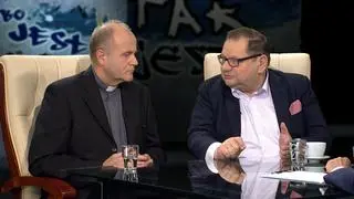 Ksiądz profesor Andrzej Kobyliński, filozof, etyk, kierownik Katedry Etyki UKSW, oraz Ryszard Kalisz, adwokat i były minister spraw wewnętrznych i administracji