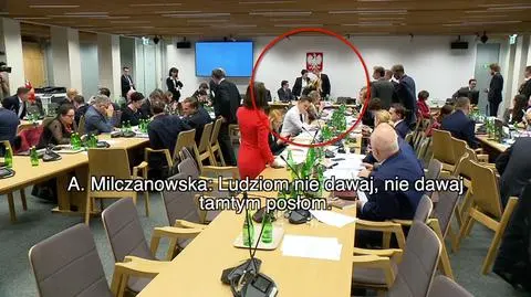 Nagranie z komisji. Mikrofony działają, posłowie klubu PiS mówią o "podmianie" poprawki