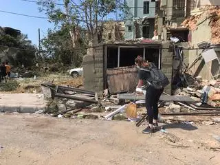 Bejrut, zniszczone miasto po eksplozji w porcie 