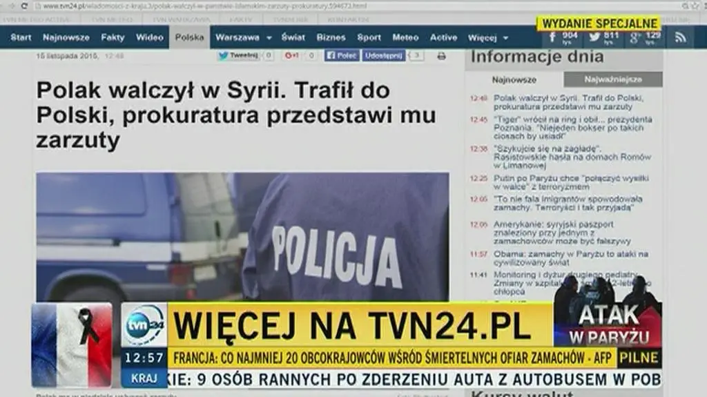 Polak walczył w Syrii