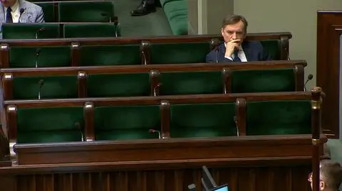Zbigniew Ziobro na sali sejmowej