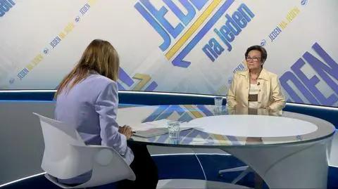Hanna Machińska w "Jeden na jeden" 