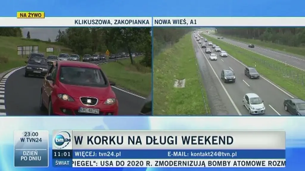 Korki na długi weekend