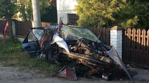 Policja: pijany kierowca stracił panowanie nad pojazdem, wypadł z drogi