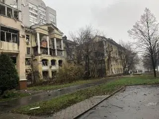 Skutki rosyjskiego ataku na miasto Dniepr 