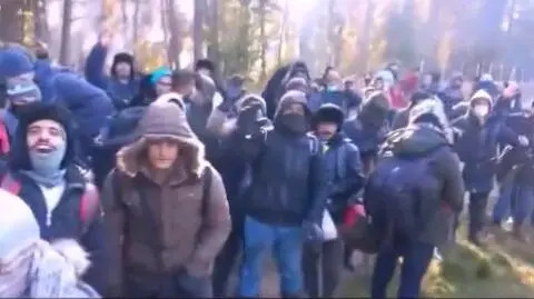 Migranci na granicy polsko-białoruskiej