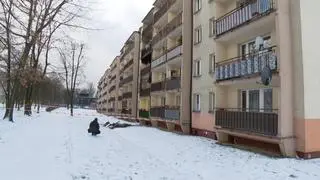 Pożar w bloku w Katowicach