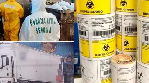 20 zatrzymanych w związku ze złą utylizacją materiałów skażonych koronawirusem