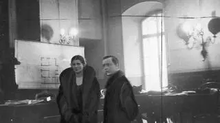 Oskarżona Rita Gorgonowa ze swoim obrońcą adwokatem Mieczysławem Ettingerem