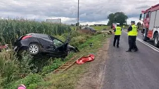 Śmiertelny wypadek pod Łęczycą