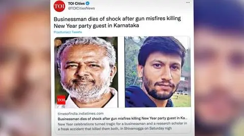 Przypadkowo postrzelił swojego gościa podczas imprezy sylwestrowej, zmarł na atak serca