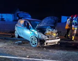 Wypadek w Makowiskach. Jedna osoba nie żyje, trzy są ranne