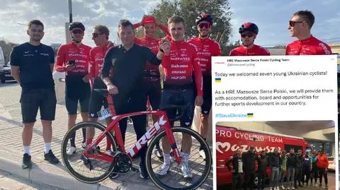 Zrezygnowali ze startów. Zaopiekowali się ukraińskimi kolarzami
