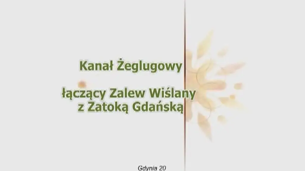 Projekt przekopu przez Mierzeję Wiślaną