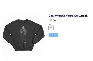 Bernie Sanders sprzedaje bluzę ze swoją podobizną