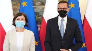 Vera Jourova and Mateusz Morawiecki