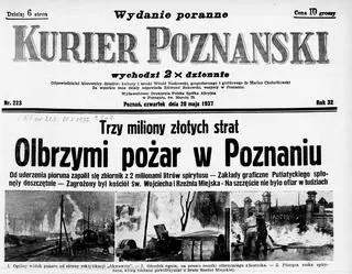 Okładka "Kuriera Poznańskiego" z 20 maja 1937 r.