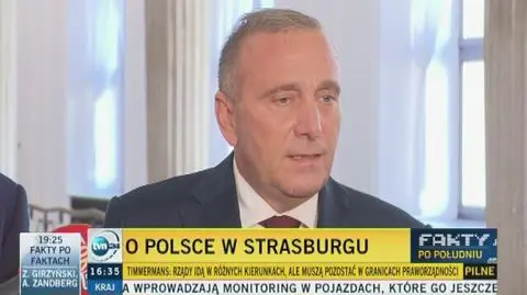 - To zły dzień, zły symbol porażki polityki PiS - ocenił wtorkową debatę o Polsce w europarlamencie szef PO, Grzegorz Schetyna.