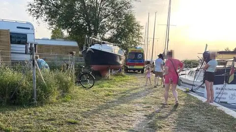 Pożar na jachcie w marinie. Dwie osoby ranne 