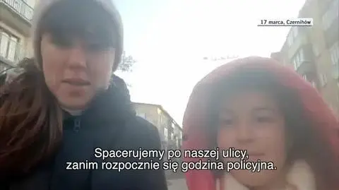 Ksenia spacer z córką 17 marca