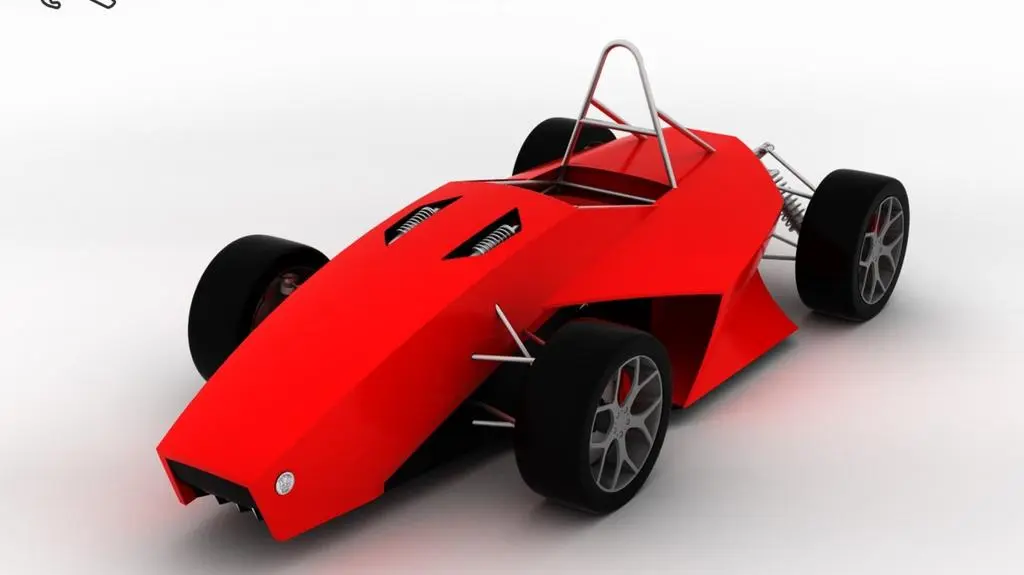 Bolid Formyły Student zaprojektowany przez koło naukowe "PolSl Racing"