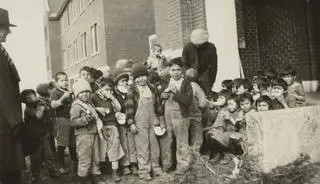 Szkoła dla dzieci indiańskich w Kamloops, Kolumbia Brytyjska, rok 1931