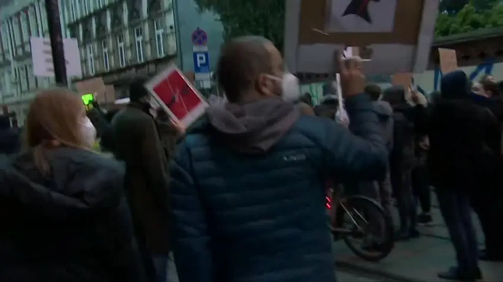 Protest w Krakowie