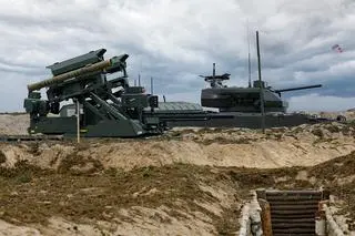 Na poligonie Mulino użyto po raz pierwszy robotów bojowych Uran-9 i Nerechta