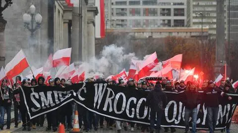 Rasistowskie hasła podczas obchodów