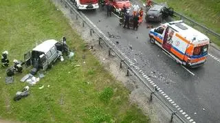 Do czołowego zderzenia doszło na obwodnicy Chojnic