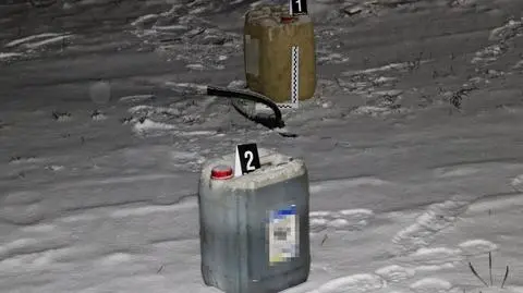 Spuszczał paliwo ze zbiornika i przelewał je do plastikowych pojemników