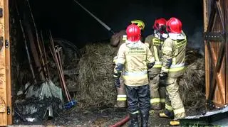 Spłonęła część gospodarcza budynku