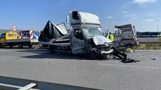 Trasa w kierunku Poznania była zablokowana