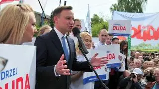 Duda walczy o głosy w Szczecinie. Kandydat PiS o odbudowie stoczni