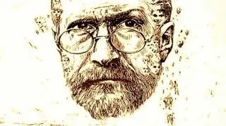 Plakat promujący film Andrzeja Wajdy "Korczak"